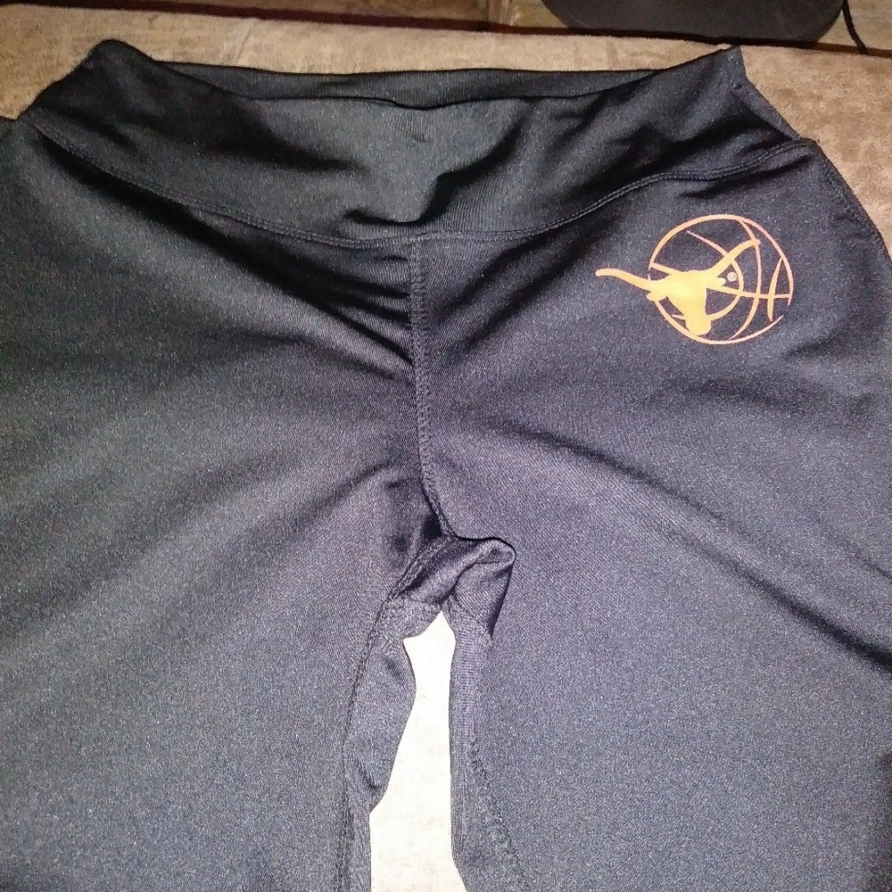 Texas longhorn black ankle length pants
